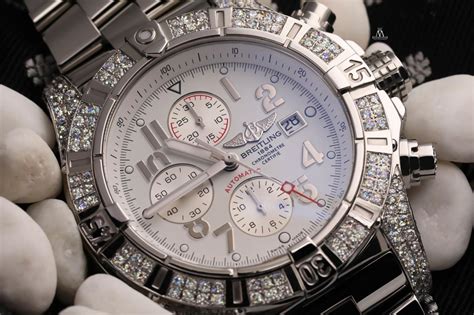 breitling a13370 diamond case and band